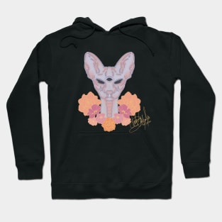 floral sphynx Hoodie